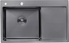 Кухонная мойка Kroner KRP Schwarze - 7849LHM PVD (3.0/1.0 мм)