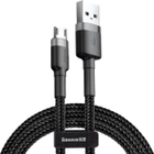Kabel Baseus Cafule Cable USB for Micro 2A 3 m Czarny-Szary (CAMKLF-HG1) - obraz 1