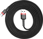 Kabel Baseus Cafule Cable USB for Type-C 2A 3 m Czerwony/Czarny (CATKLF-U91) - obraz 2
