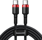 Kabel Baseus Cafule PD2.0 100W flash charging USB for Type-C cable (20V 5A)2 m Czerwony/Czarny (CATKLF-AL91) - obraz 1