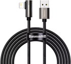 Кабель Baseus Legend Series Elbow Fast Charging Data Cable USB to iP 2.4A 2 м Black (CALCS-A01) - зображення 1