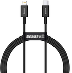 Kabel Baseus Superior Series Type-C do iPhone PD 20W 1 m Czarny (CATLYS-A01) - obraz 2