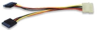 Kabel zasilania Manhattan Molex 4-pin - 2xSATA (F) 15 cm (766623349369) - obraz 2