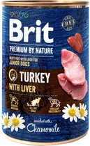 Влажный корм для собак Brit Premium Индюшатина с индюшиной печенью