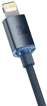 Кабель Baseus Crystal Shine Series Fast Charging Data Cable Type-C to iPhone 20W 1.2 м Black (CAJY000201) - зображення 2