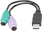 Przejściówka Manhattan USB-2x PS/2 (766623179027) - obraz 1