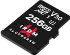 Karta pamięci Goodram microSDXC 256GB IRDM UHS-I U3 V30 + Adapter (IR-M3AA-2560R12) - obraz 2
