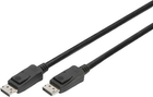 Kabel połączeniowy Digitus DisplayPort M/M w/lock UHD 8K Version 1.3/1.4 3 m (4016032450306) - obraz 1