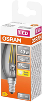 Лампа світлодіодна Osram LED Retrofit Classic B E14 4-40 W, тепло-білий (4058075436589) - зображення 2