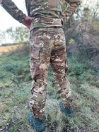 Військові тактичні штани з еластичними вставками штани Ріп-Стоп з знімними захисними наколінниками 3XL(56) Мультикам - зображення 3