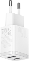 Ładowarka sieciowa Baseus Compact Charger 2USB 10.5W Biały (CCXJ010202) - obraz 3