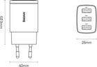 Ładowarka sieciowa Baseus Compact Charger 3U 17W EU Czarny (CCXJ020101) - obraz 6