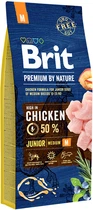 Сухой корм Brit Premium Junior M для щенков и молодых собак средних пород со вкусом курицы