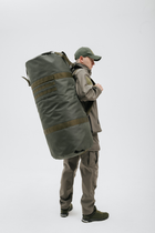 Сумка-баул військовий 85л, військовий рюкзак вологозахисний олива - изображение 1