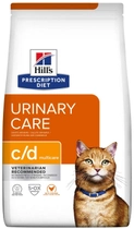 Sucha karma dla kotów Hill's Prescription Diet Multicare c/d z kurczakiem 1.5 kg (0052742059570) - obraz 1