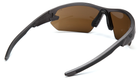 Защитные очки Venture Gear Tactical Semtex 2.0 Gun Metal (bronze) Anti-Fog, коричневые в оправе цвета "тёмный металик" - изображение 4