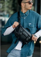 Сумка бананка поясная мужская Sambag 38х21 см (sum0022765)