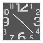 Часы настенные Optima Square пластиковые черные (О52101)