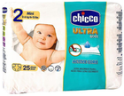 Pieluchy Chicco Ultra Soft Newborn Diapers Rozmiar 2 25 szt (8058664101818)