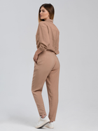 Spodnie mom fit damskie Look Made With Love 245 M Beżowe (5903999310097) - obraz 4