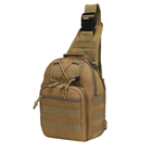 Рюкзак тактичний на одне плече AOKALI Outdoor B14 6L Sand - зображення 1