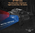 Прилад нічного бачення бінокуляр G1 4.5х Night Vision 1920x1080P невидима хвиля 940nm з кріпленням на голову - зображення 5
