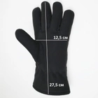 Перчатки мужские флисовые двойные зимние с фиксацией на запясьте - изображение 8