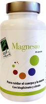Suplement diety 100% Natural Magnesio 180 kapsułek (8437019352011) - obraz 1