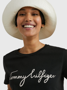 Koszulka damska bawełniana Tommy Hilfiger WW0WW24967-017 XS Czarna (8719857908811) - obraz 4