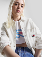 Сорочка вельветова жіноча Tommy Jeans DW0DW15916-YBH XS Біла (8720644424674) - зображення 3