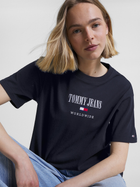 Футболка жіноча Tommy Jeans DW0DW16154-DW5 XS Блакитна (8720644427484) - зображення 3