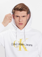 Bluza męska z kapturem Calvin Klein Jeans J320805 M Biała (8720108065665) - obraz 4