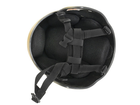 Страйкбольный шлем MICH 2000 версия "light" – COYOTE [8FIELDS] (для страйкбола) - изображение 3
