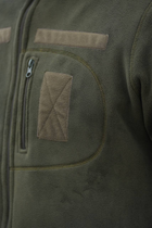 Мужская флисовая кофта полар олива с липучками под шевроны XL - изображение 5
