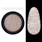 Втирка для дизайна ногтей Disco, 03 светоотражающий золотистый