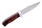Нож охотничий походный с деревянной рукоятью в чехле 168140 - изображение 6