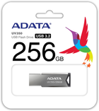 Флеш пам'ять ADATA UV350 256GB USB 3.2 Silver (4711085940278) - зображення 3