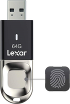 Pendrive Lexar JumpDrive Fingerprint F35 64GB USB 3.0 Czarny (843367119806) - obraz 3