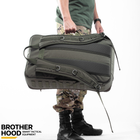 Рюкзак для дронов защитный тактический универсальный для силовых структур Brotherhood олива L 30л (OPT-49001) - изображение 4