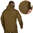 Куртка тактическая демисезонная мужская для силовых структур Stalker SoftShell Койот (7346), S (OPT-34521) - изображение 3