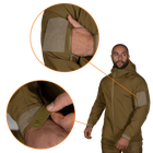 Куртка тактическая демисезонная мужская для силовых структур Stalker SoftShell Койот (7346), S (OPT-34521) - изображение 4