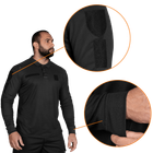 Поло футболка тактична тактична чоловіча з довгим рукавом для силових структур Paladin Чорна (7367), XXXL (OPT-10501) - зображення 4