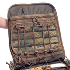 Рюкзак медичний тактичний дволямковий зносостійкий для силових структур Brotherhood мультикам (OPT-62001) - зображення 8