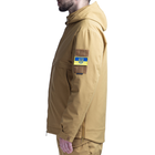 Куртка тактическая износостойкая облегченная для силовых структур Brotherhood SoftShell койот 54/170-176 (OPT-35001) - изображение 5