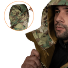 Куртка тактическая демисезонная мужская для силовых структур CM Stalker SoftShell Мультикам (7089), L (OPT-36451) - изображение 6