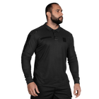 Поло футболка тактична чоловіча тактична з довгим рукавом для силових структур Paladin Чорна (7367), S (OPT-10501) - зображення 2