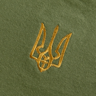 Футболка тактическая мужская универсальная для силовых структур Зеленая (Золотой Тризубец) (7200), XS (OPT-8081) - изображение 7