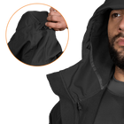Куртка тактическая демисезонная мужская для силовых структур Stalker SoftShell Черная (7226), XXXL (OPT-34521) - изображение 6