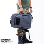 Рюкзак для дронов защитный тактический универсальный для силовых структур Brotherhood Серый M 16л (OPT-39001) - изображение 9