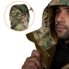 Куртка тактическая демисезонная мужская для силовых структур CM Stalker SoftShell Мультикам (7089), XXL (OPT-36451) - изображение 6